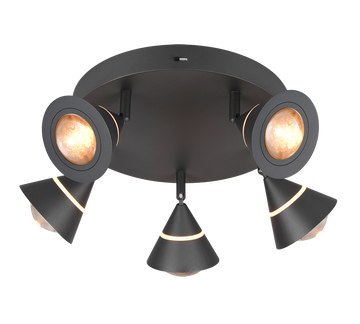 ROMEO | Ceiling lamp | Black mat | Metal