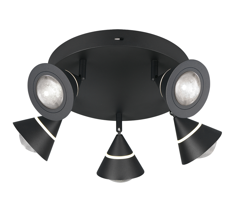 ROMEO | Ceiling lamp | Black mat | Metal