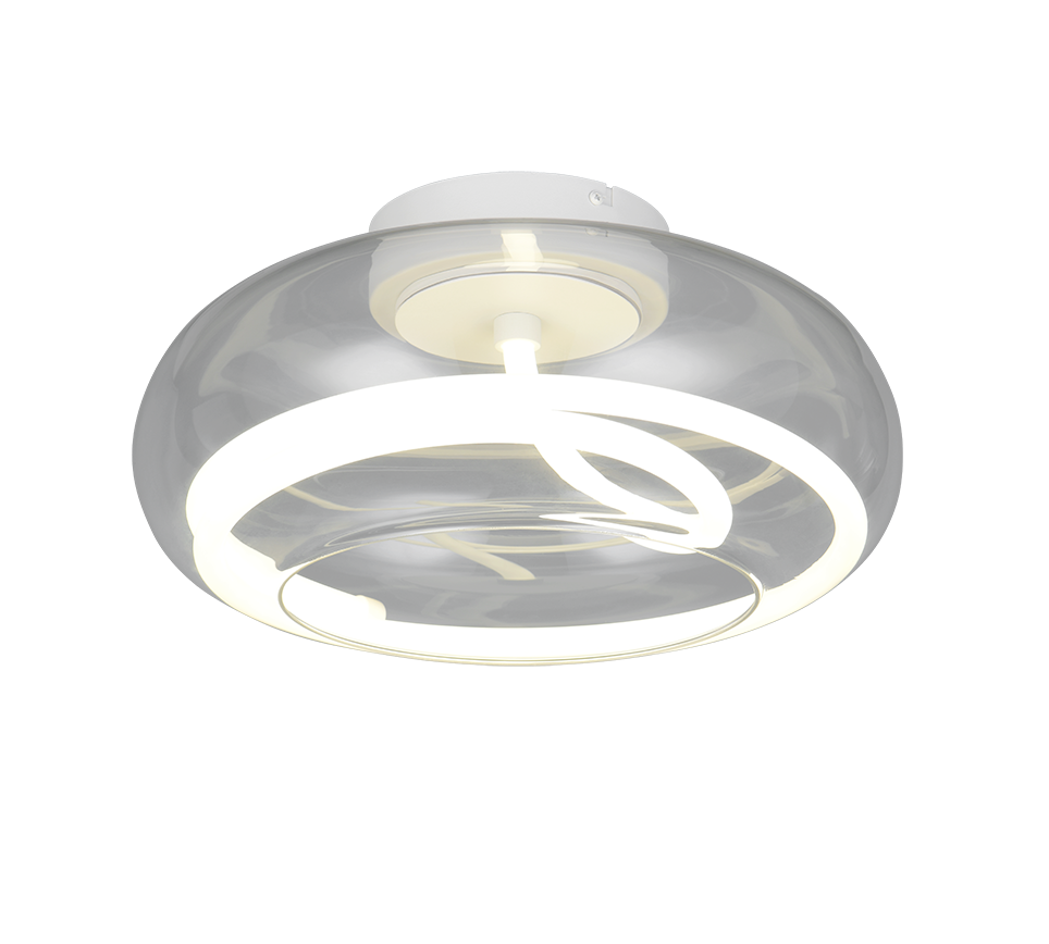TARSIA | Ceiling lamp | White mat | Metal