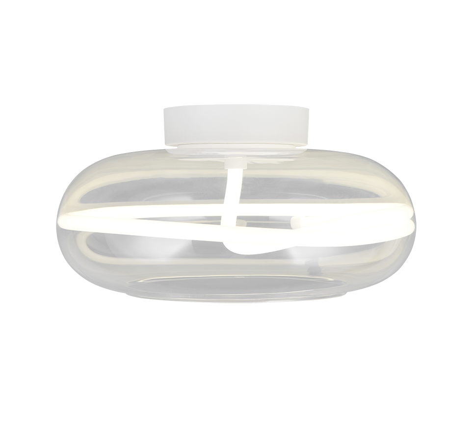 TARSIA | Ceiling lamp | White mat | Metal