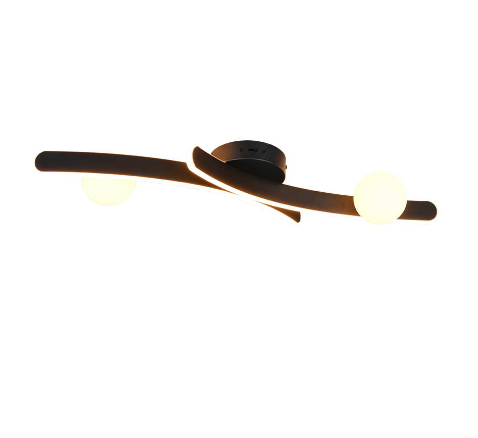 NAPOLI | Ceiling lamp | Black mat | Metal