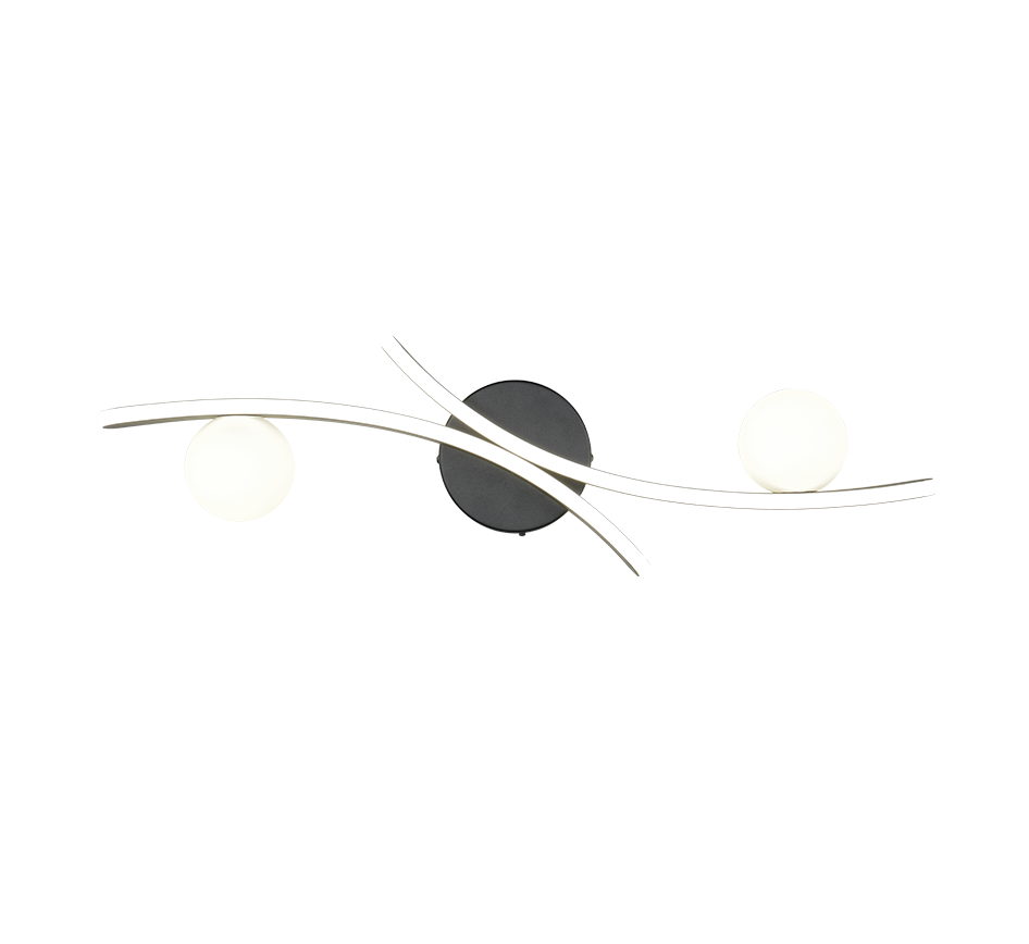 NAPOLI | Ceiling lamp | Black mat | Metal