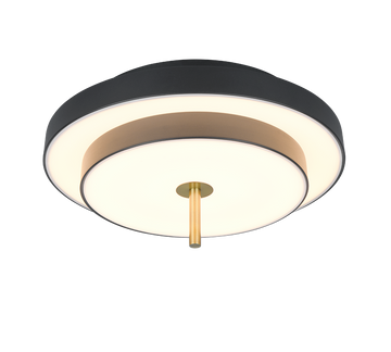 KEATON | Ceiling lamp | Schwarz-Gold | Metal