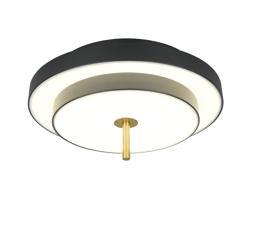 KEATON | Ceiling lamp | Schwarz-Gold | Metal