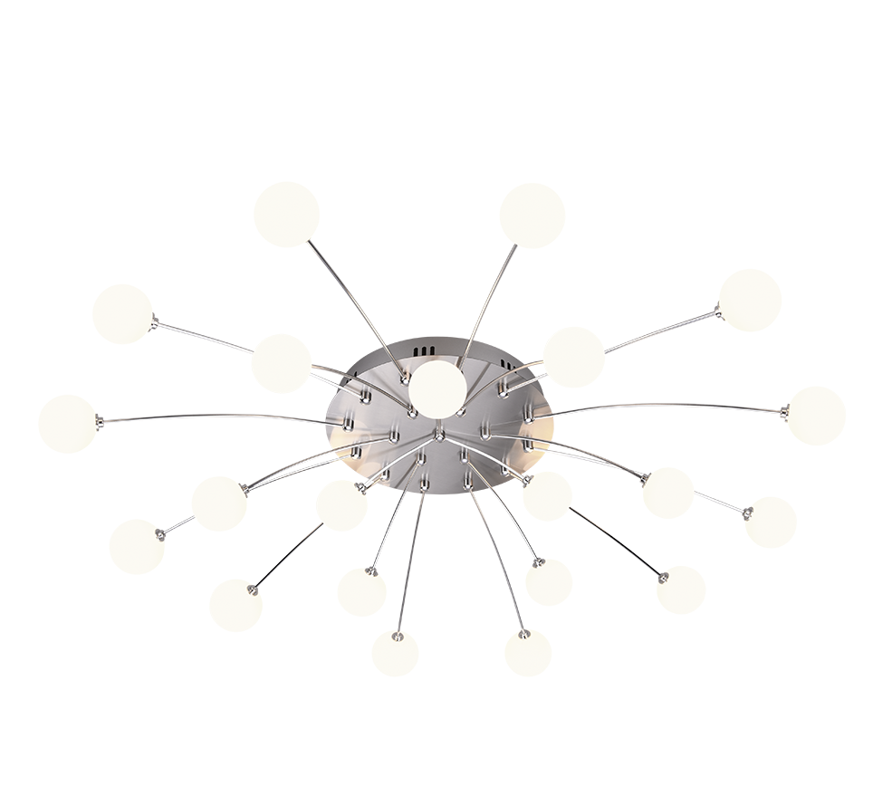 BULLET | Ceiling lamp | Nickel mat | Metal