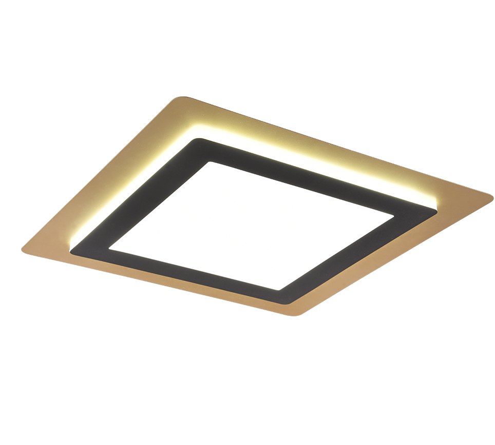 MORGAN | Ceiling lamp | Schwarz-Gold | Metal