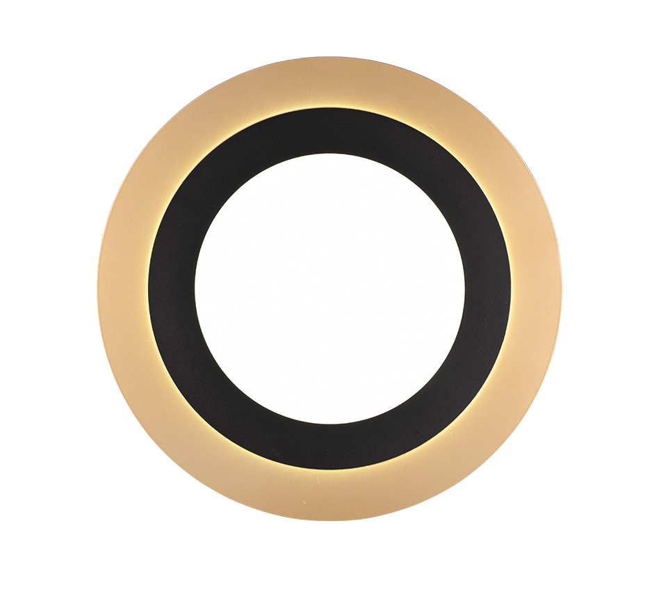 MORGAN | Ceiling lamp | Schwarz-Gold | Metal