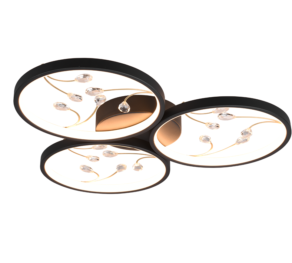 GROOVY | Ceiling lamp | Black mat | Metal