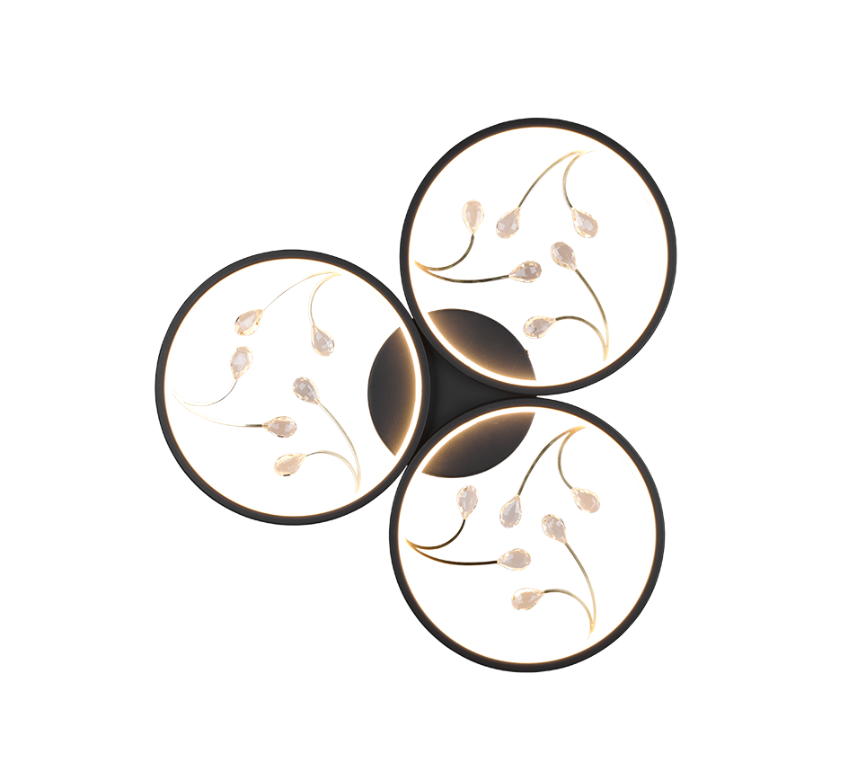 GROOVY | Ceiling lamp | Black mat | Metal