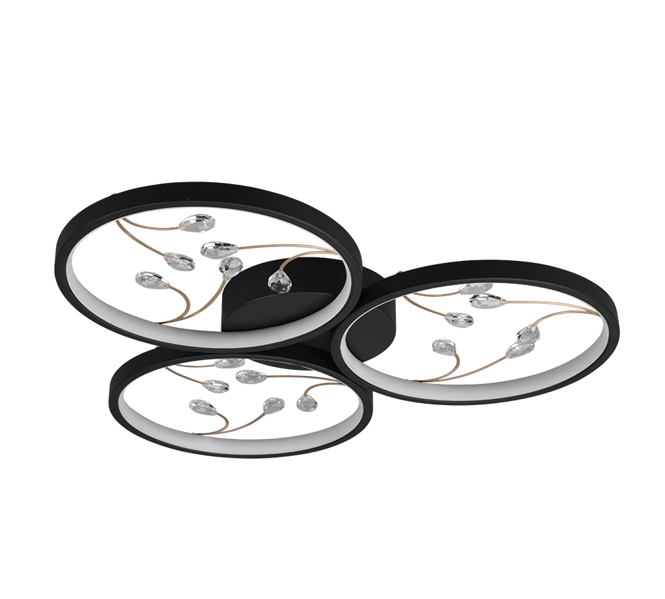 GROOVY | Ceiling lamp | Black mat | Metal