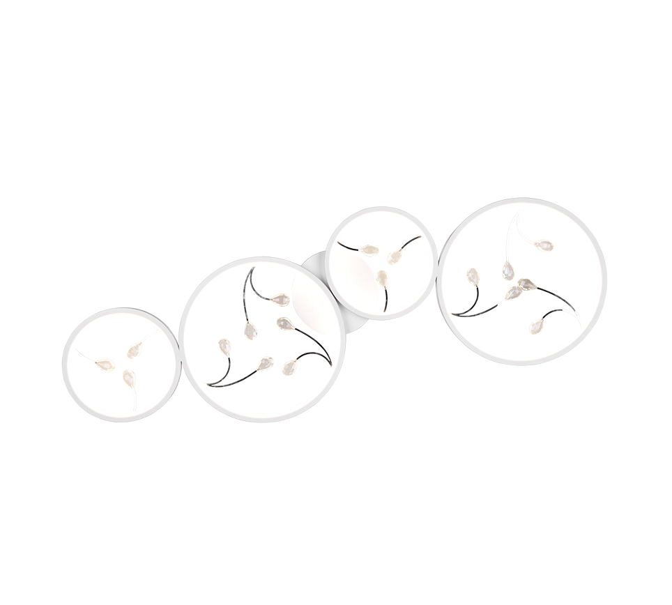 GROOVY | Ceiling lamp | White mat | Metal