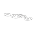 GROOVY | Ceiling lamp | White mat | Metal