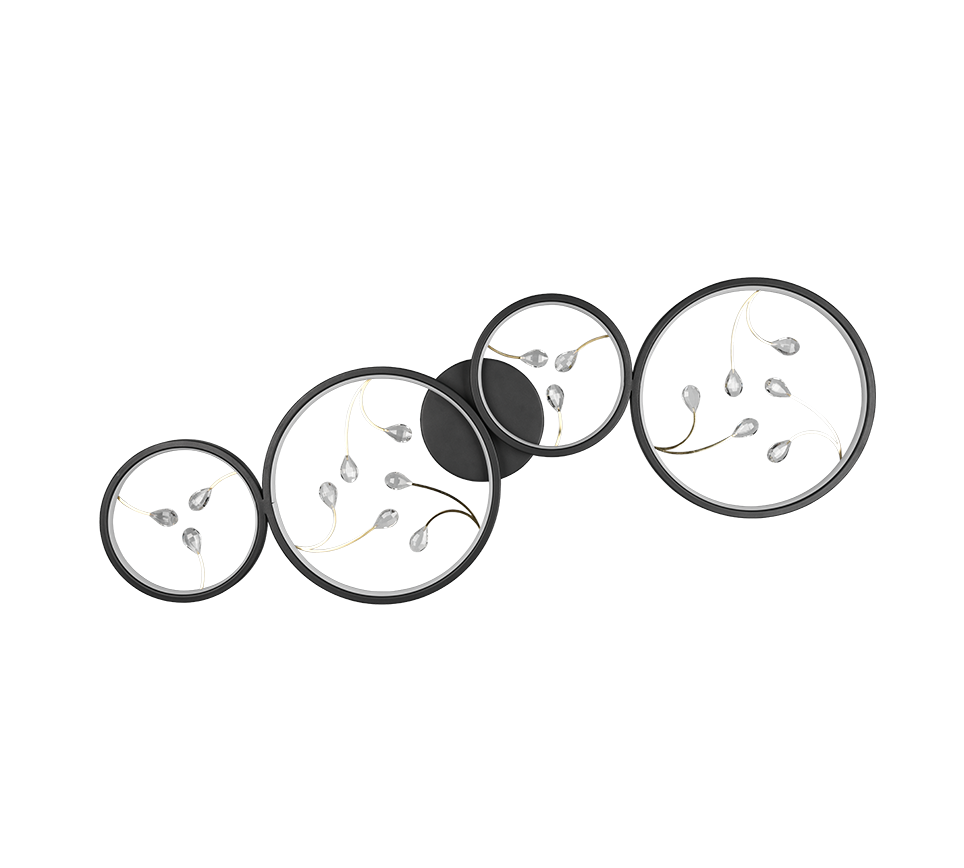 GROOVY | Ceiling lamp | Black mat | Metal