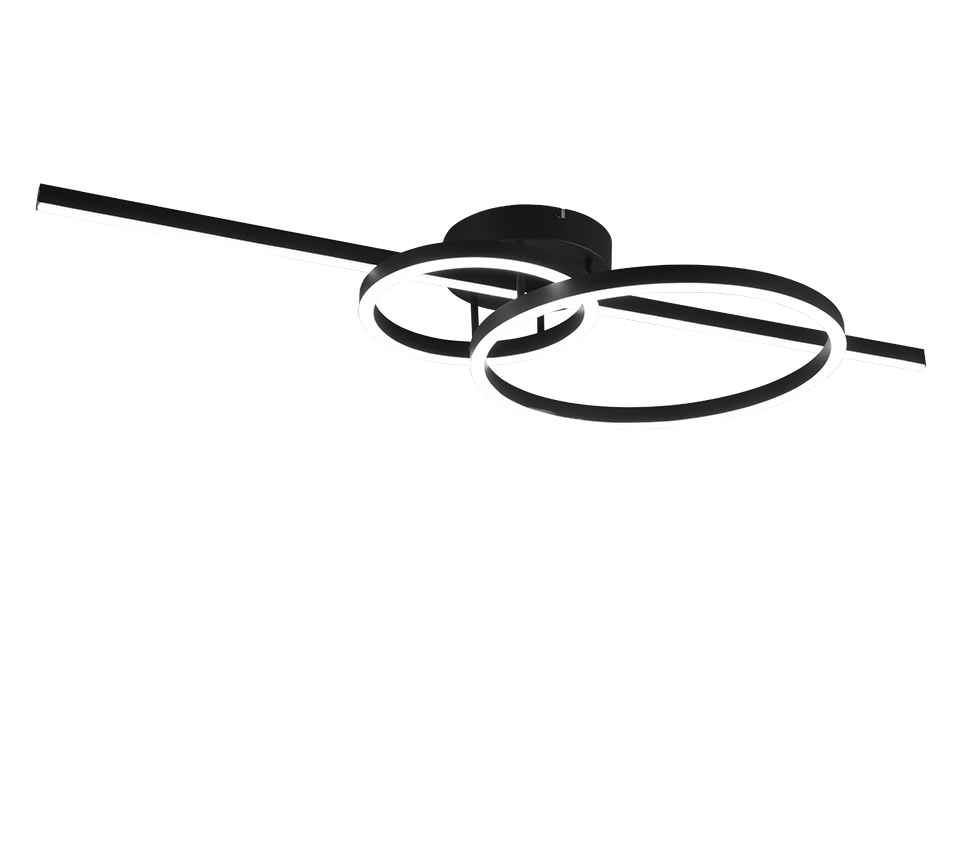 MONTILLA | Ceiling lamp | Black mat | Metal