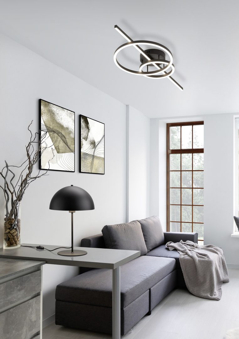 MONTILLA | Ceiling lamp | Black mat | Metal