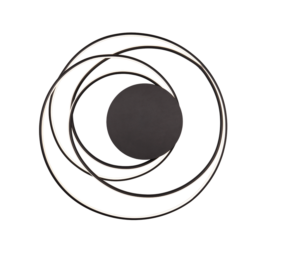 NALA | Ceiling lamp | Black mat | Metal