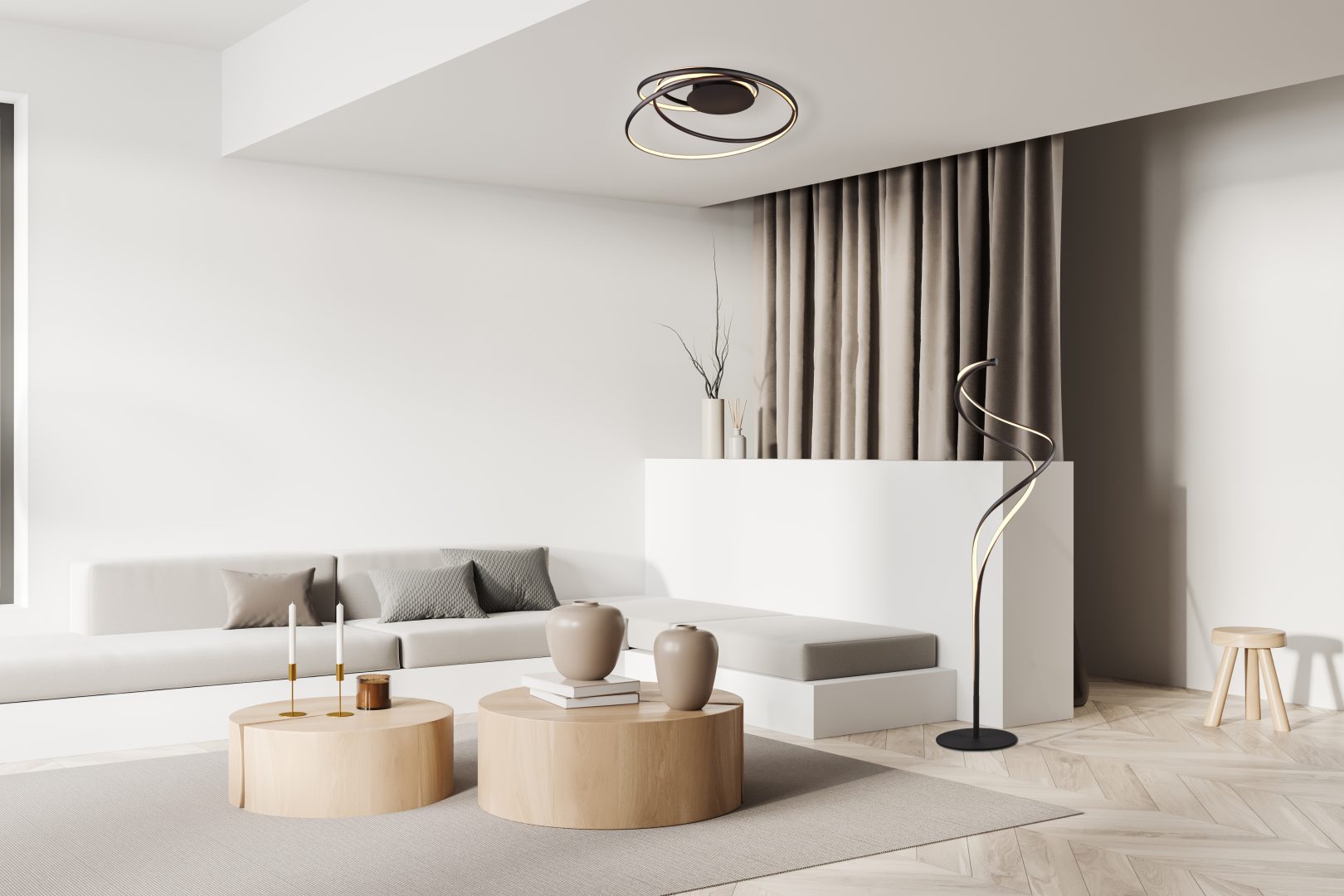 NALA | Ceiling lamp | Black mat | Metal