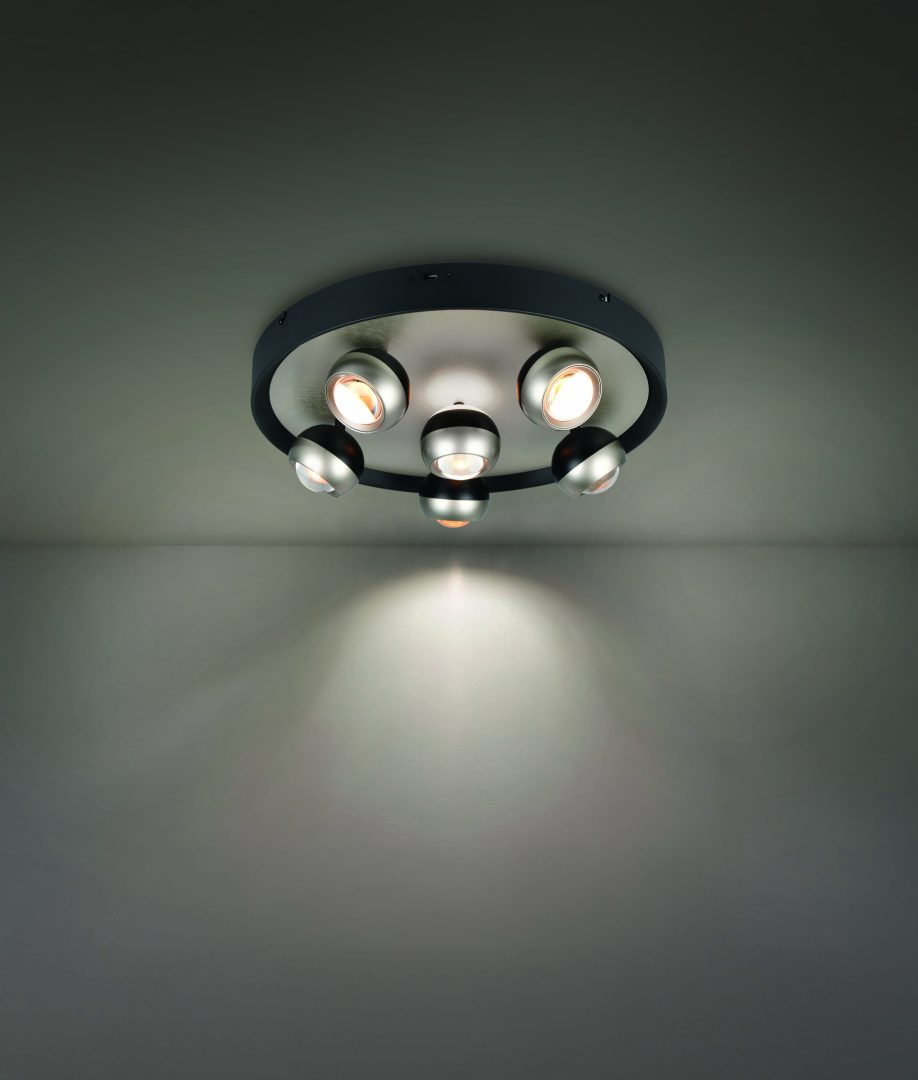 ORBIT | Ceiling lamp | Nickel mat | Metal