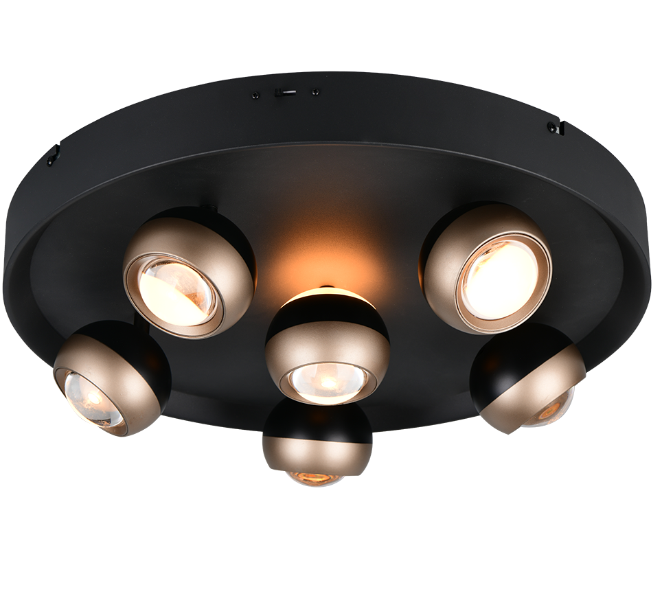 ORBIT | Ceiling lamp | Black mat | Metal