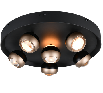 ORBIT | Ceiling lamp | Black mat | Metal