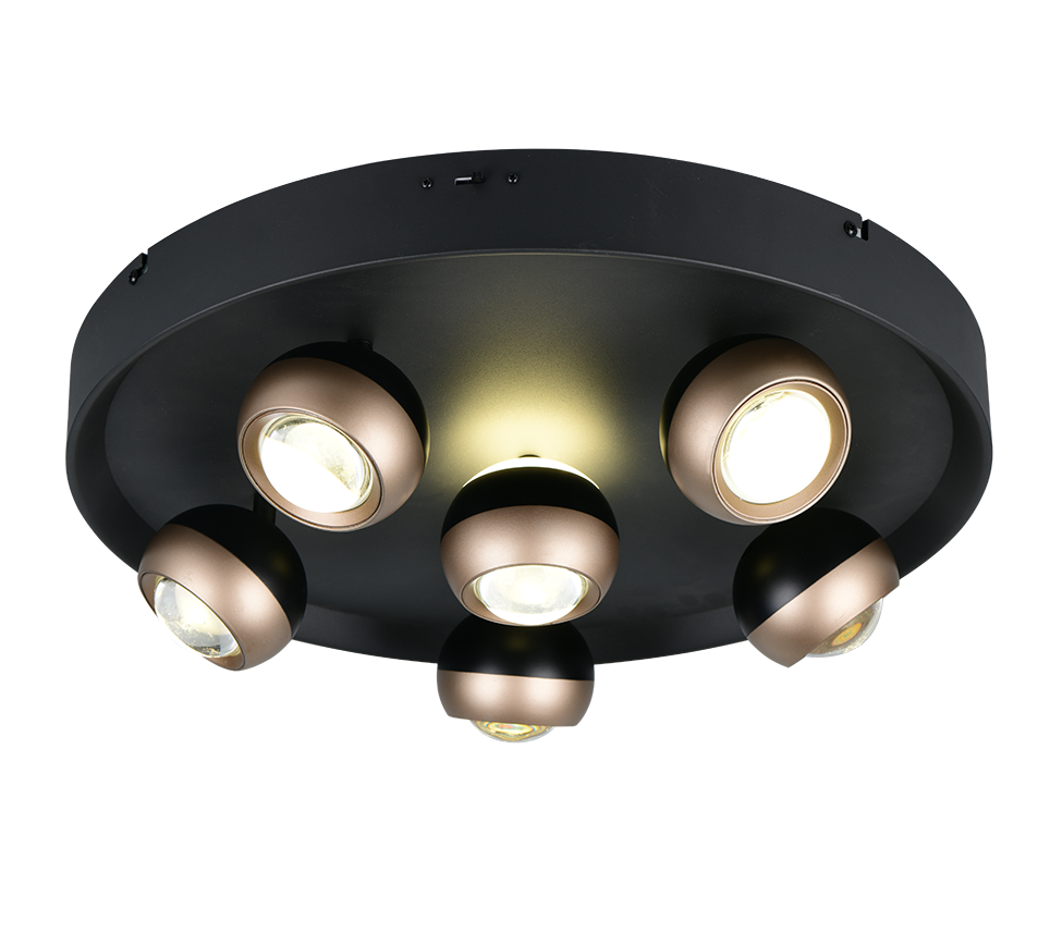 ORBIT | Ceiling lamp | Black mat | Metal