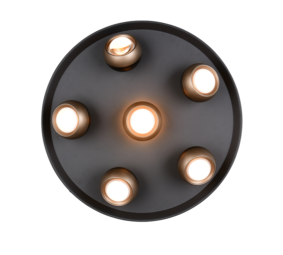 ORBIT | Ceiling lamp | Black mat | Metal