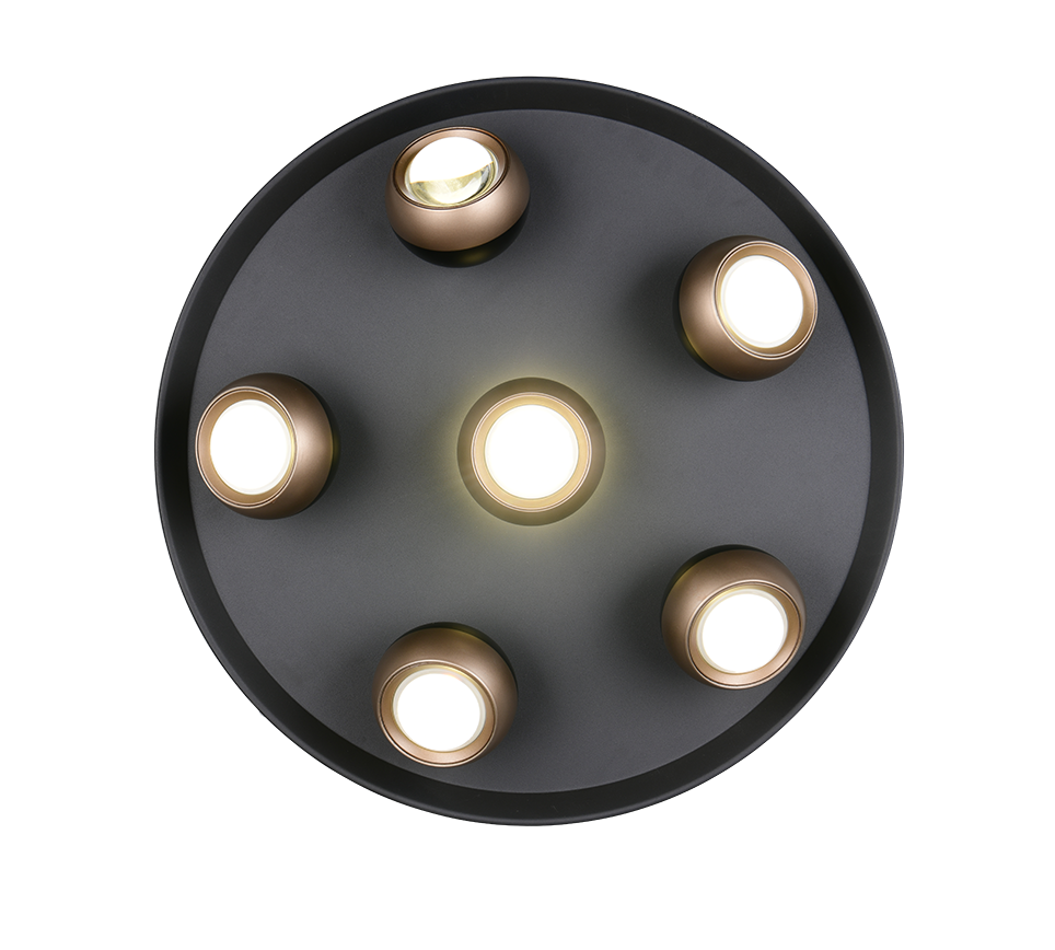ORBIT | Ceiling lamp | Black mat | Metal