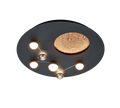 ZODIAC | Ceiling lamp | Black mat | Metal