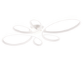 FLY | Ceiling lamp | White mat | Metal