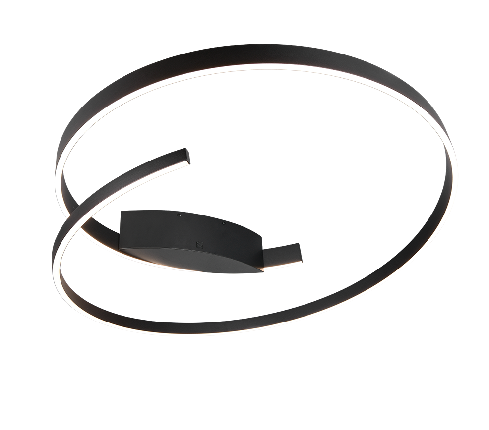 CINARDI | Ceiling lamp | Black mat | Metal
