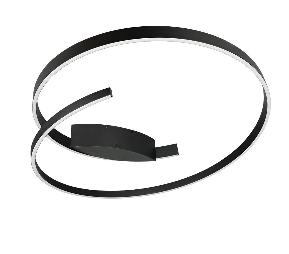 CINARDI | Ceiling lamp | Black mat | Metal