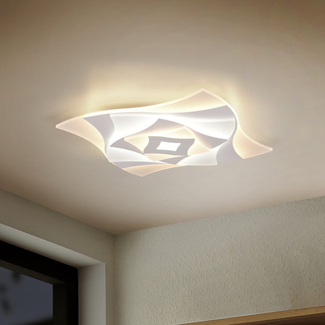 AKITA | Ceiling lamp | White mat | Metal