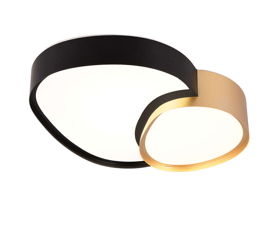 RISE | Ceiling lamp | Schwarz-Gold | Metal