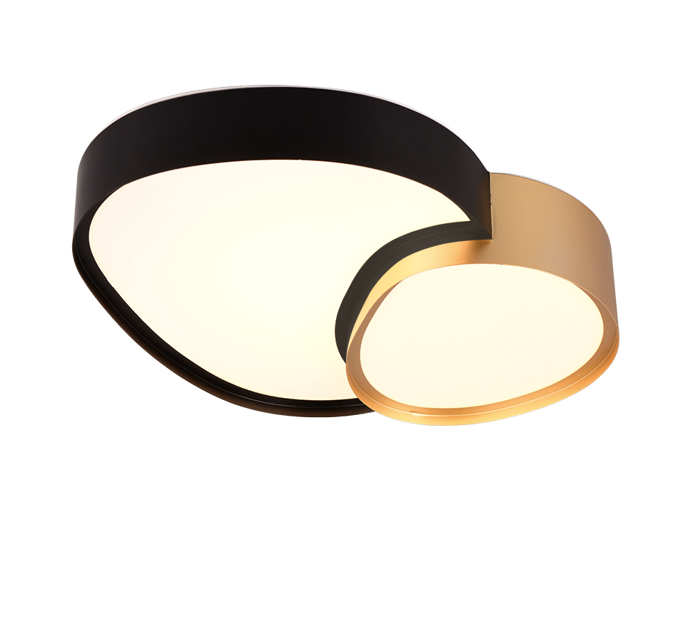 RISE | Ceiling lamp | Schwarz-Gold | Metal