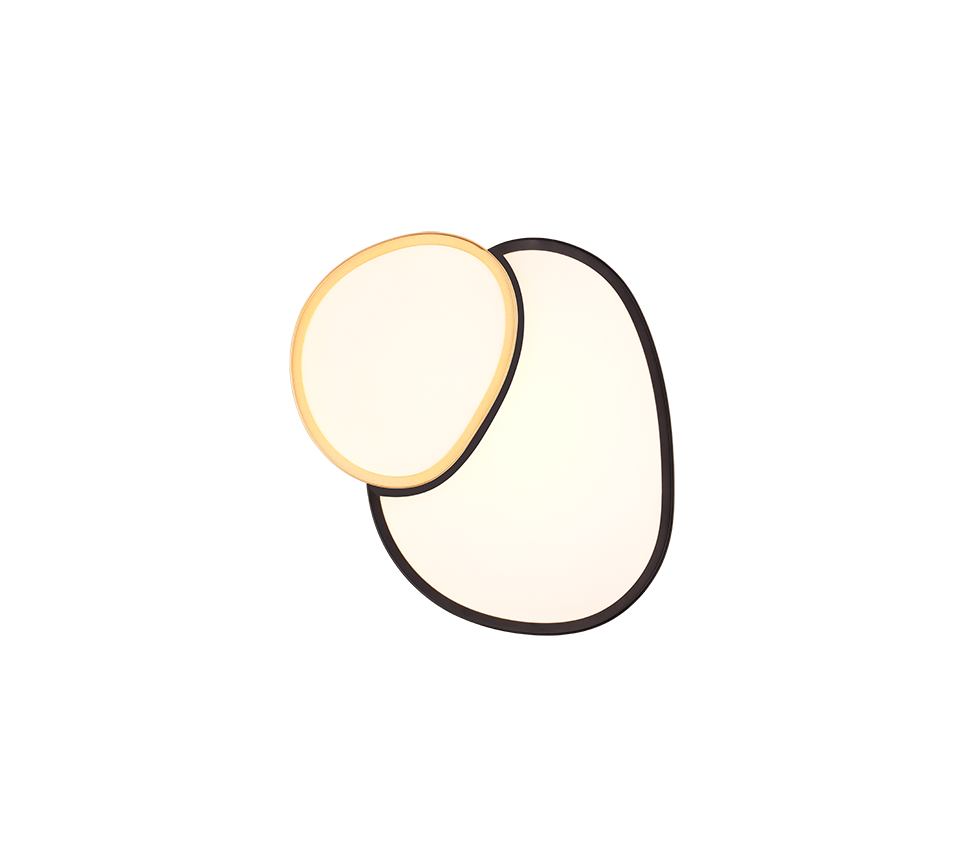 RISE | Ceiling lamp | Schwarz-Gold | Metal