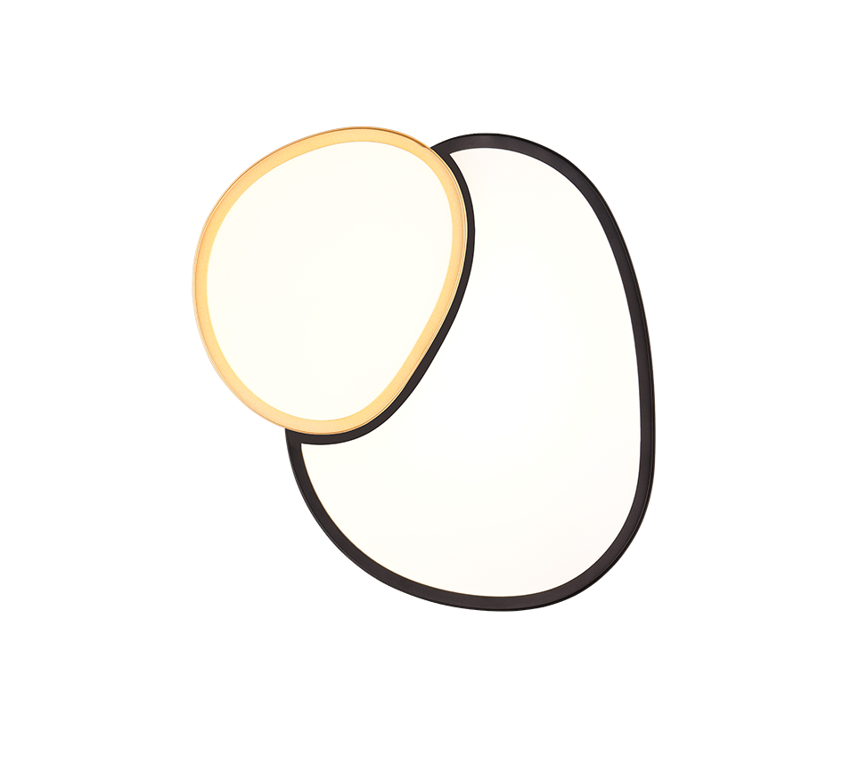 RISE | Ceiling lamp | Schwarz-Gold | Metal
