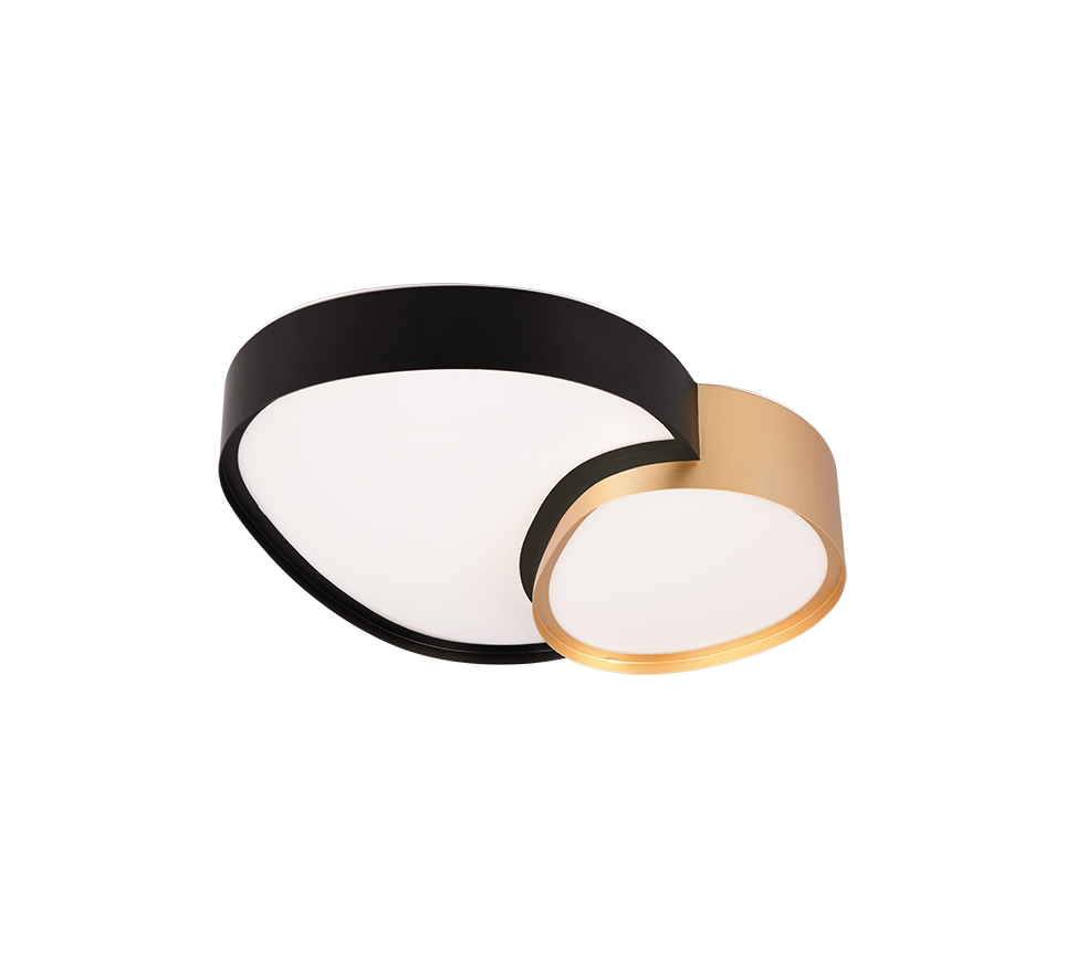 RISE | Ceiling lamp | Schwarz-Gold | Metal