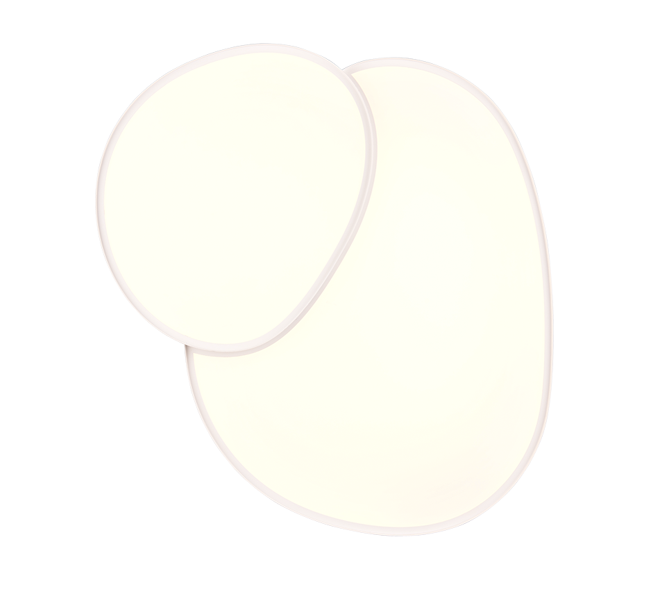 RISE | Ceiling lamp | White mat | Metal