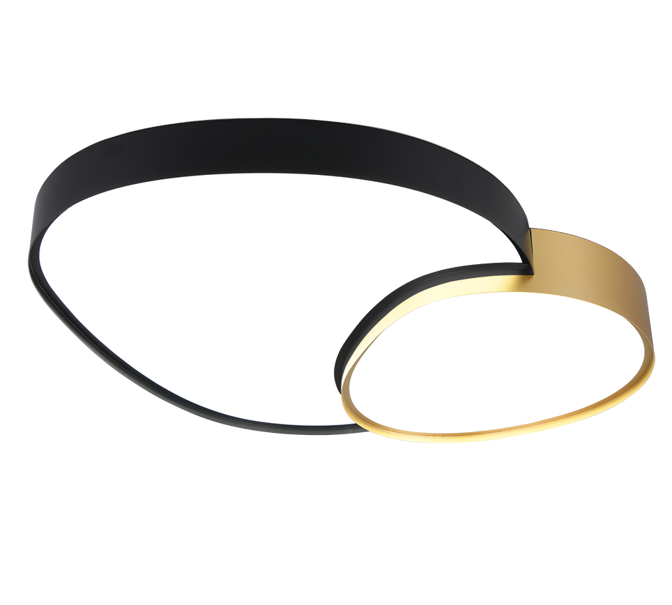 RISE | Ceiling lamp | Schwarz-Gold | Metal