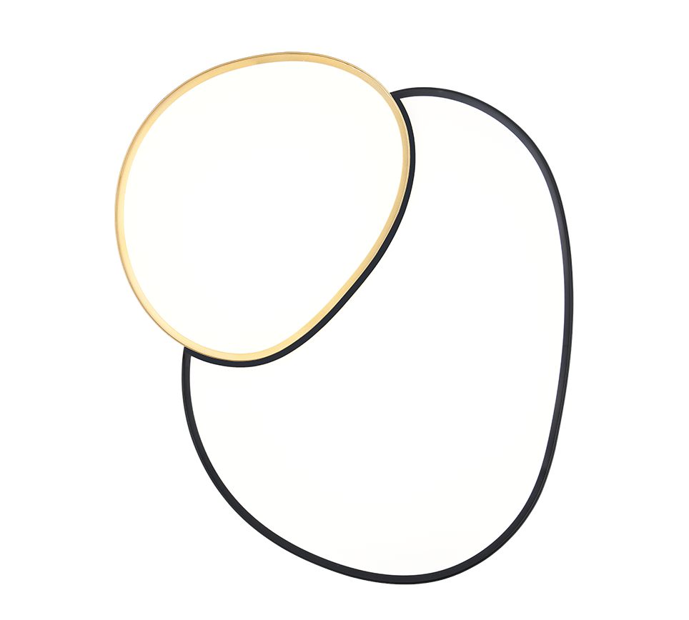 RISE | Ceiling lamp | Schwarz-Gold | Metal