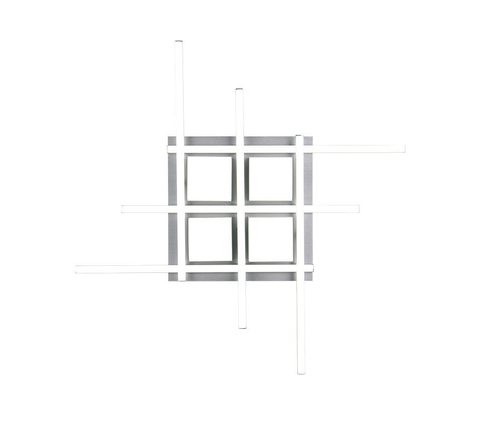 ROGER | Ceiling lamp | Nickel mat | Metal