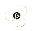 CARUSO | Ceiling lamp | Schwarz-Gold | Metal