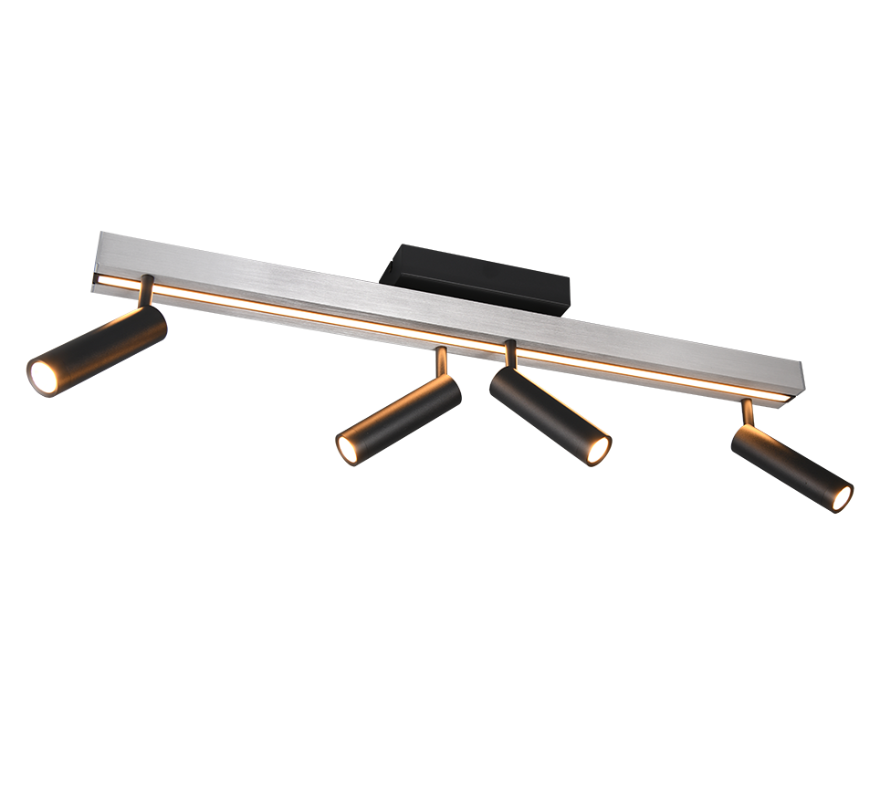 ZENO | Ceiling lamp | Brushed aluminium | Metal