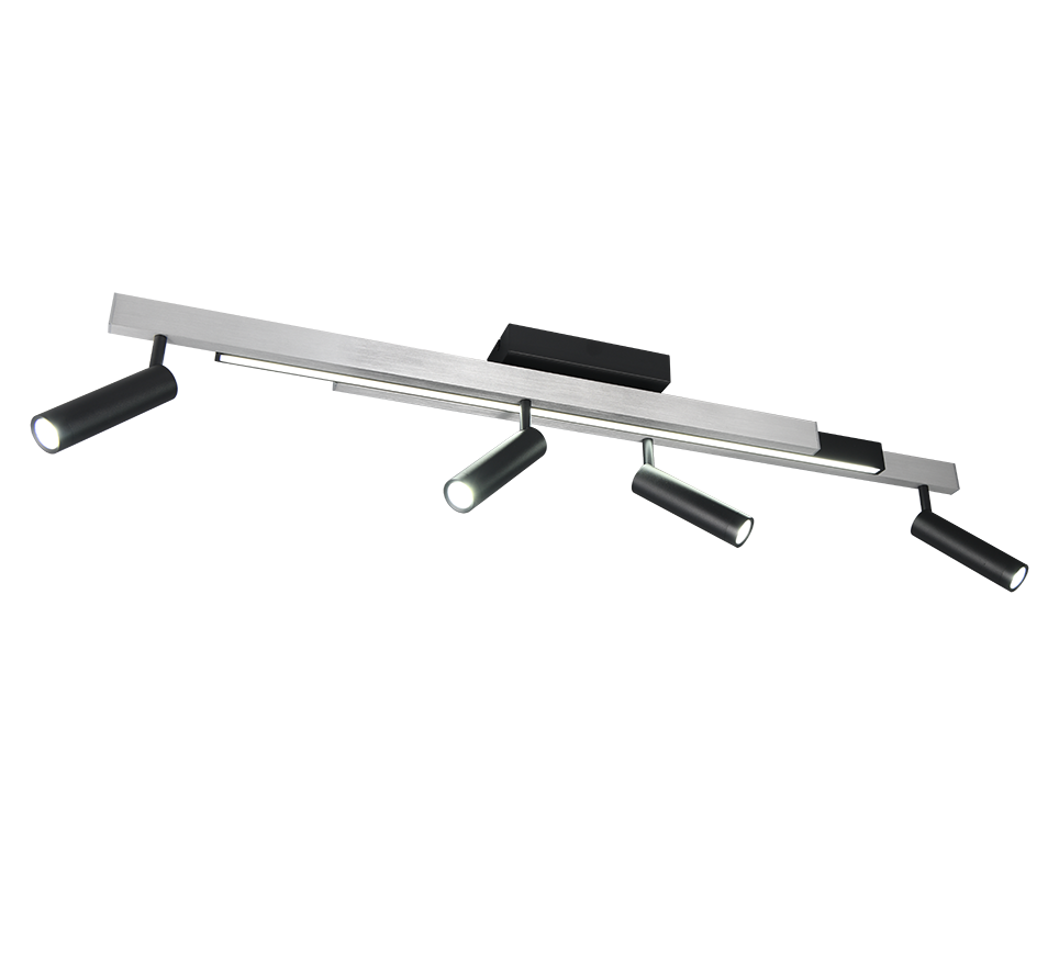 ZENO | Ceiling lamp | Brushed aluminium | Metal