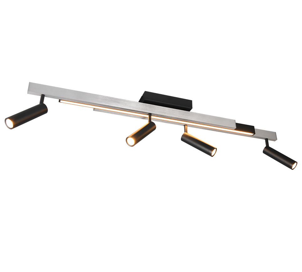 ZENO | Ceiling lamp | Brushed aluminium | Metal