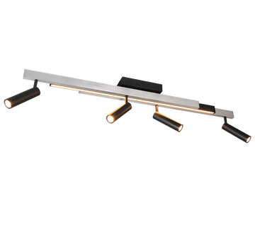 ZENO | Ceiling lamp | Brushed aluminium | Metal