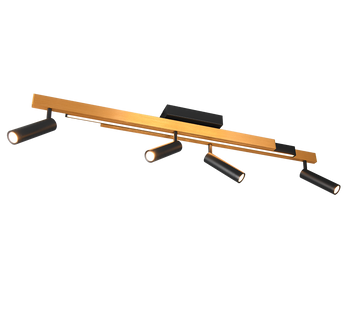 ZENO | Ceiling lamp | Schwarz-Gold | Metal