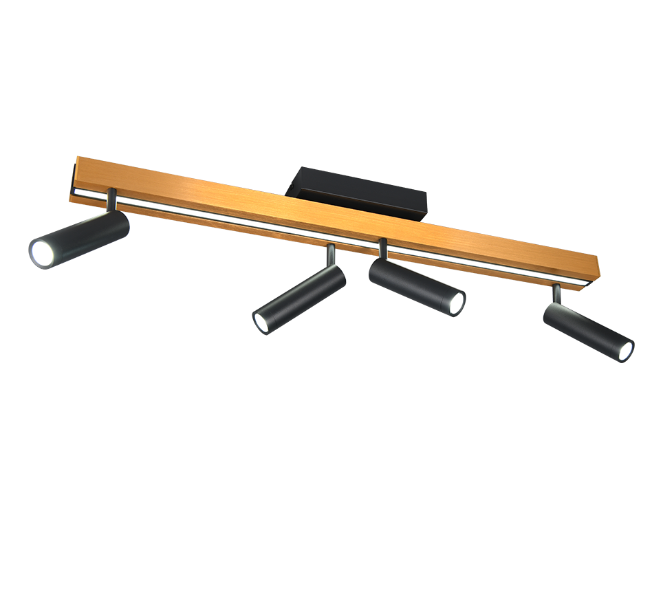 ZENO | Ceiling lamp | Schwarz-Gold | Metal
