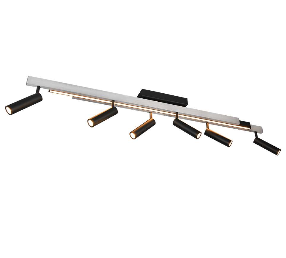ZENO | Ceiling lamp | Brushed aluminium | Metal