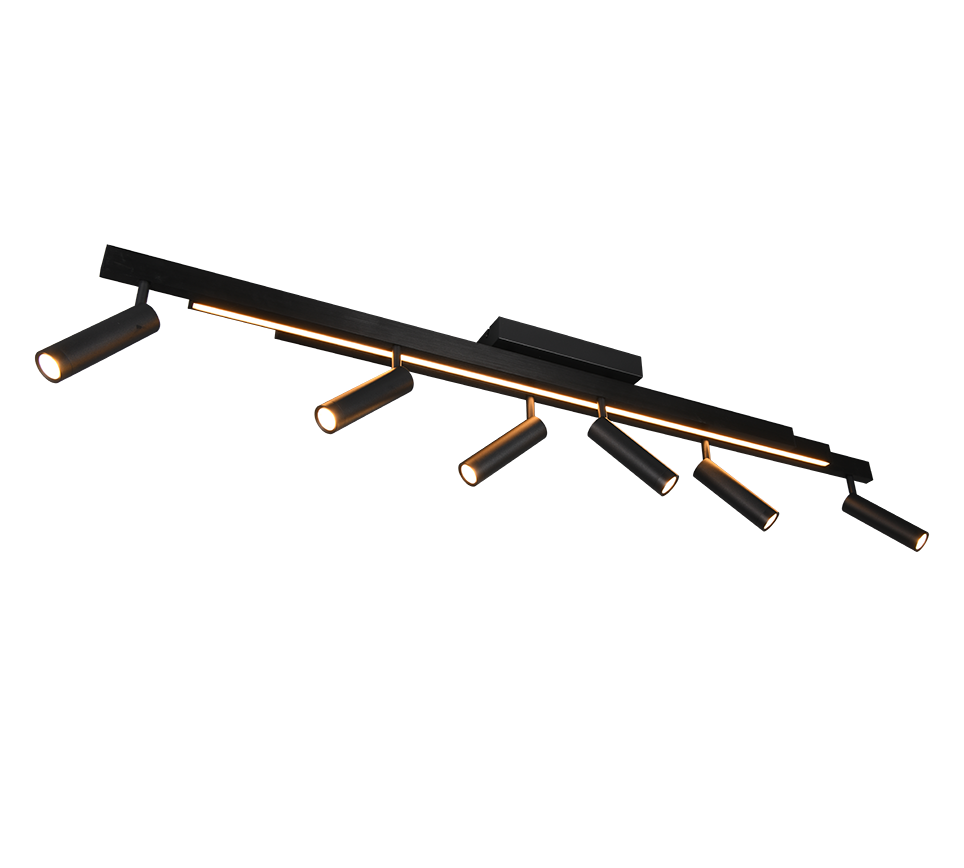 ZENO | Ceiling lamp | Black mat | Metal
